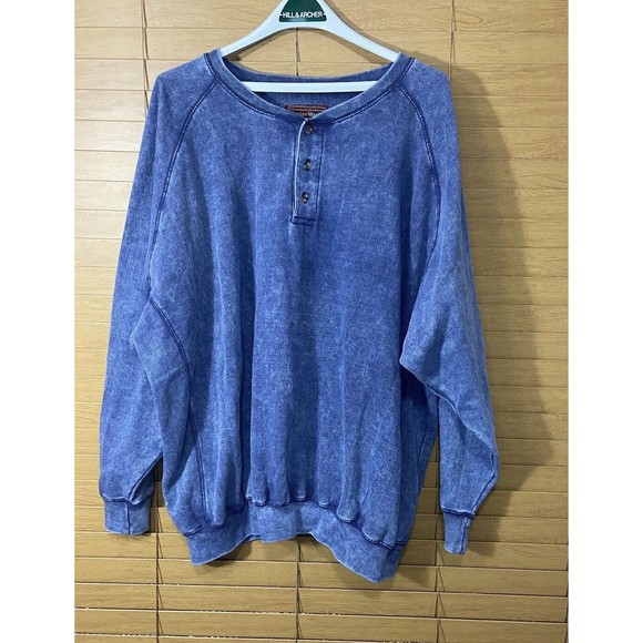 Cotton Works Pullover Hoodie Blue  3XL 3 Extra Large Soft Casual - Picture 2 of 10